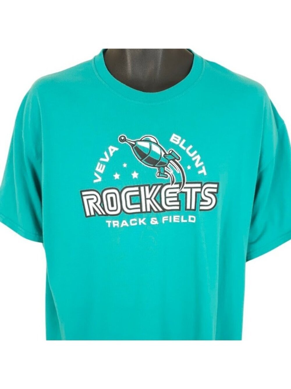 Veva Blunt Rockets Track & Field T Shirt Mens Size XL Blue Middle School